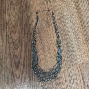 Silver chains necklace